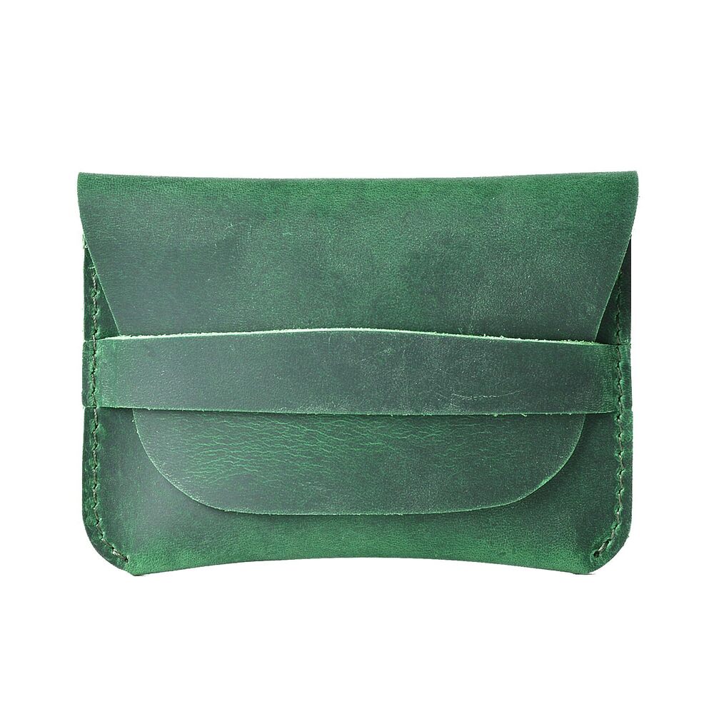 4191 Vintage Handmade Leather Mini Wallet - Slim RFID Blocking Coin Purse &
